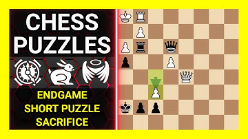 Chess Puzzles to Practice. Themes: Endgame, Short puzzle, Sacrifice. Learn Chess