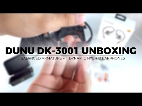 Dunu dk30001 In Ear Headphones Unboxing