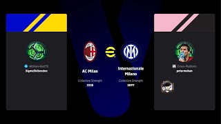 eFootball Italian Clubs Challenge. Div 2 players battle it out. 3225 vs 3097 Strength