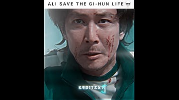 Ali save the Gi-hun life 💀 #gihun #ali #squidgame #shorts