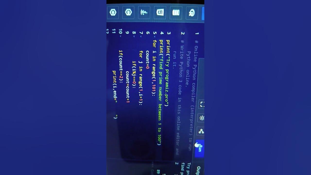 how to find the prime number between 1 to 100 in python🐍#python # ...
