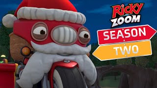 A Very Zoomtastic Christmas ⚡Season Two ⚡ Motorcycle Cartoon | Ricky Zoom