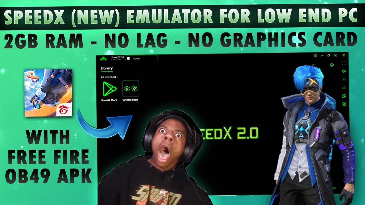 🔥SpeedX New Best Emulator For FREE FIRE in 2025 - Bluestacks Modified ...