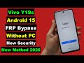 Vivo Y19S FRP Bypass 2026 Android 15 | Vivo Y19S FRP Unlock 2026 Android 15 | New Security 2026