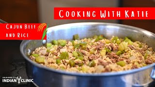 Cajun Beef and Rice - Cooking With Katie