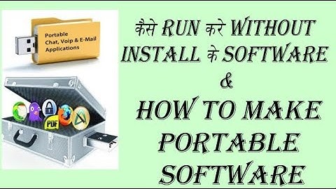 HOW TO MAKE ANY SOFTWARE PORTABLE!!! BY "TECH OF COM","techofcom".