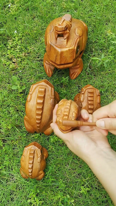 wooden frog instruments #asmr