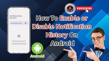 How To Enable/Disable Notification History On Android | Turn Off Notification History