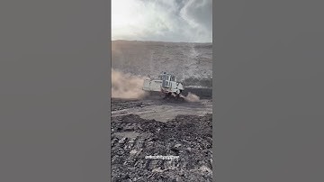 Surface miner: dust formation by surface miner.. #miningmachinery #miningindustry #coalmining