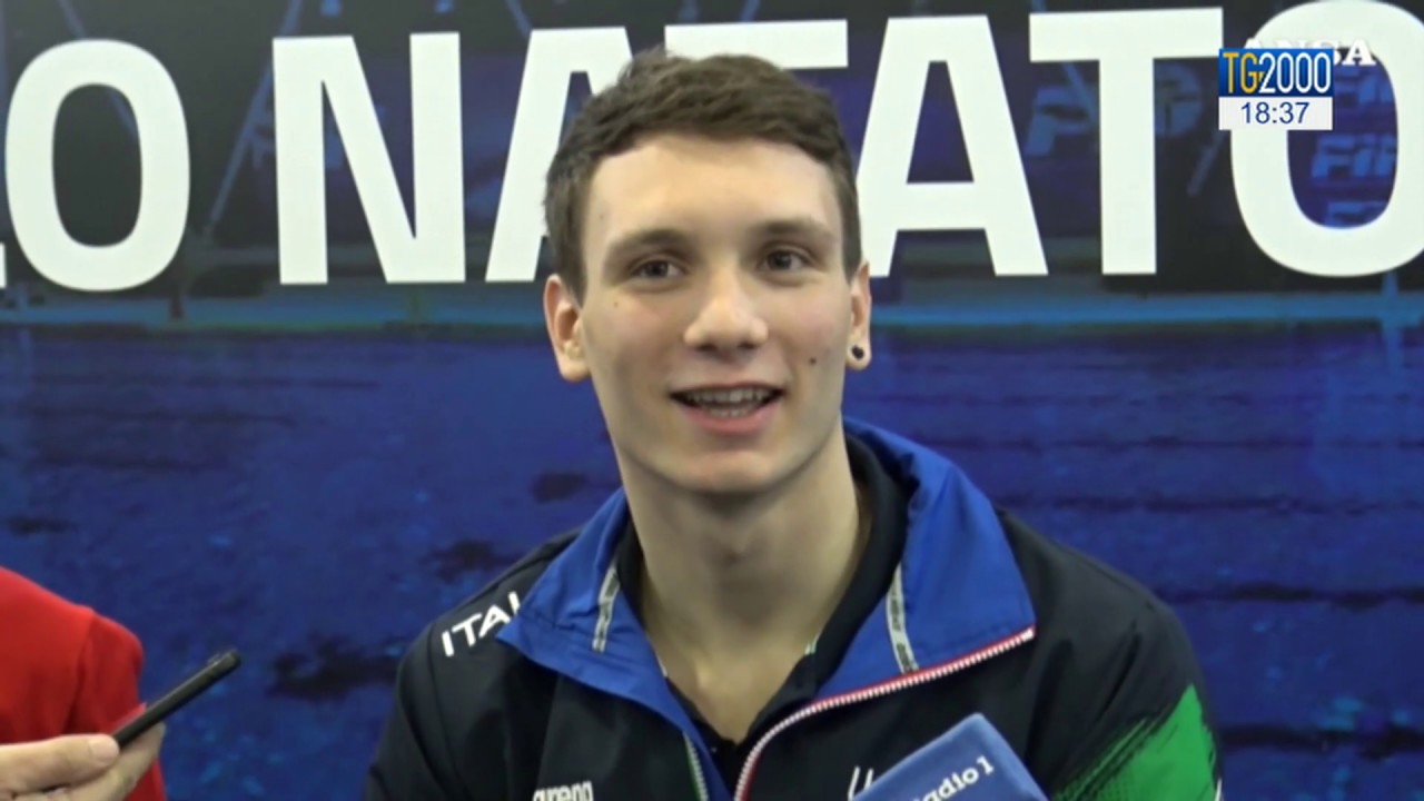 Manuel Bortuzzo torna nel centro Federnuoto a Ostia