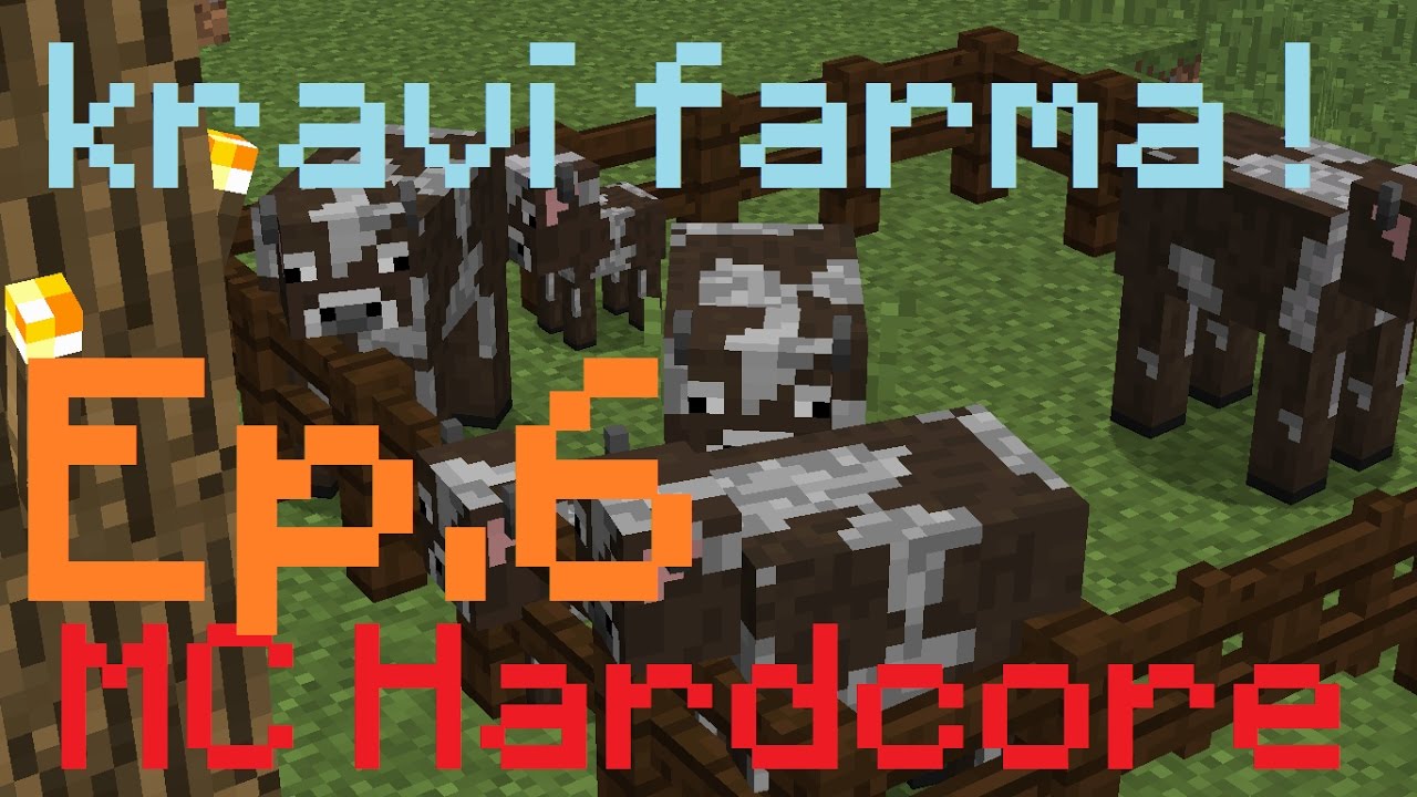 Minecraft Krava Průzkum a kraví farma! | Minecraft Hardcore ep.6 | davča - YouTube