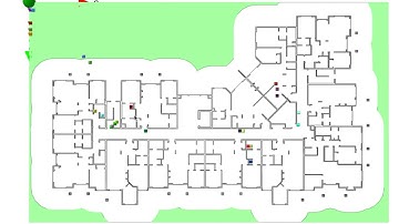 GAMA Evacuation in a complex layout