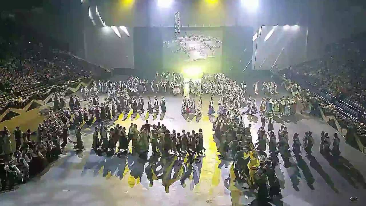 Malunas, Lithuanian Folk Dance (includes sky view)