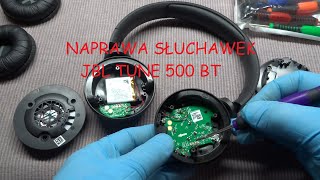 JBL Tune 500, 510, 560 BT repair , naprawa , brak dźwięku w słuchawce