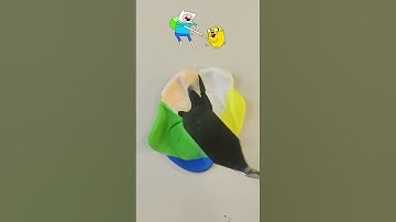 What color do mixed Characters make #colormixing #mixingthings #satisfying #insideout #viralvideo