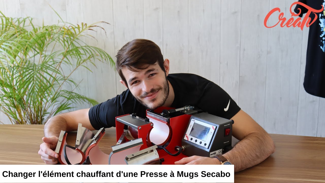 Créa'TV - Changer l'élément chauffant d'une Presse à Mugs Secabo