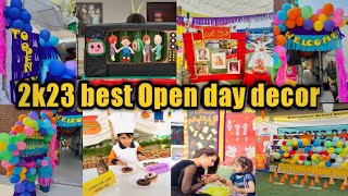 open day decoration ideas for preschoolers and kindergarten/open house celebration/decor for openday
