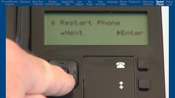 Mitel 6863i Phone: How to Restart the Phone