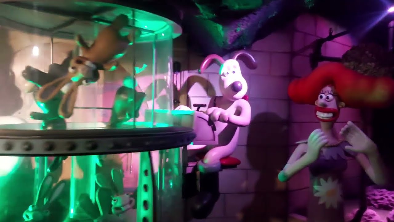 Wallace and Gramit on Ride POV with Norbot. Filmed 2025 