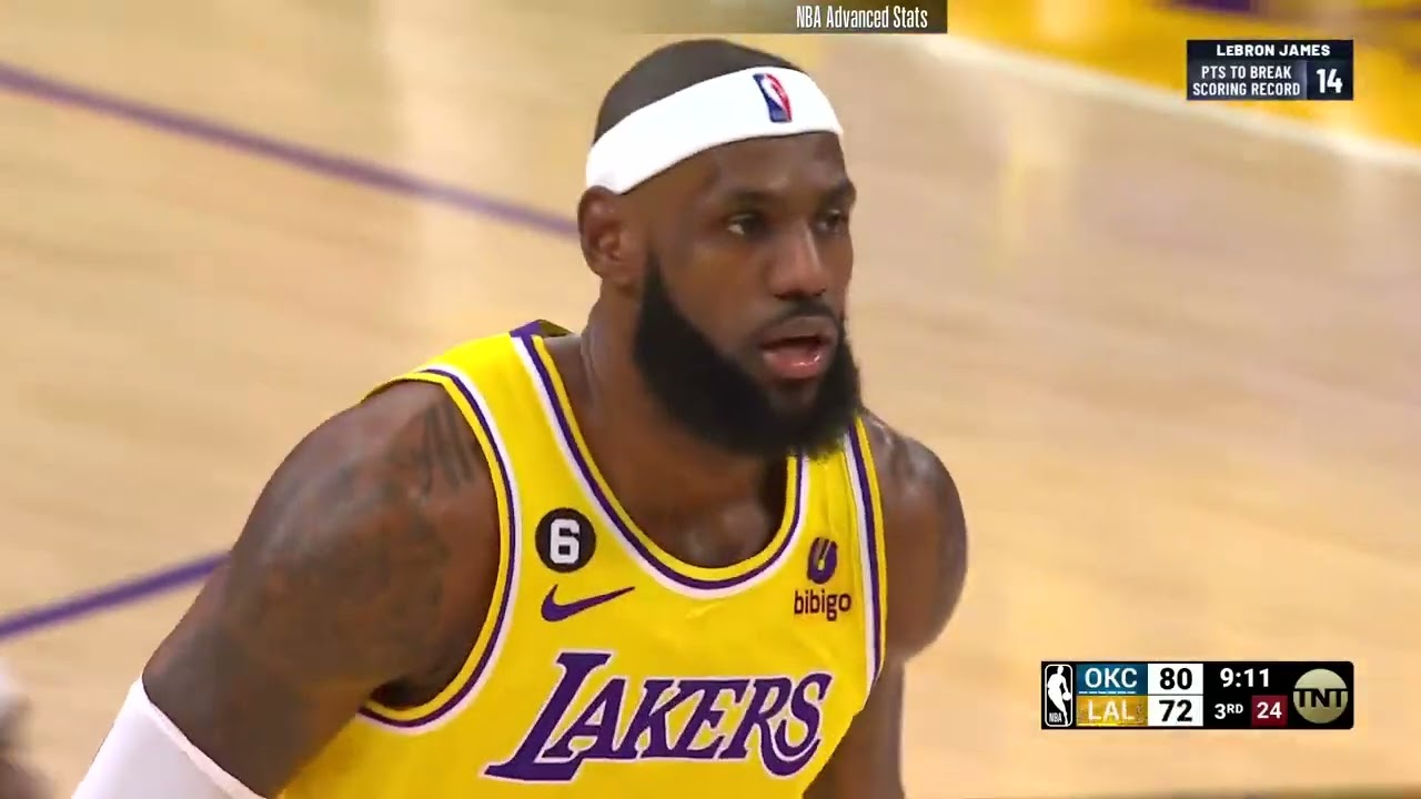 LeBron James 38 pts 7 reb 3 ast vs Oklahoma City Thunder | 2023-02-07