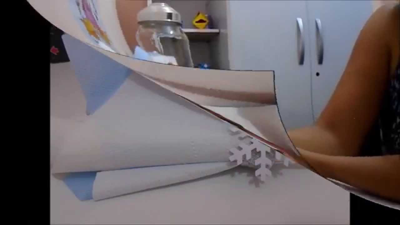 Porta guardanapo individual Frozen - YouTube