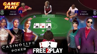 CasinoLife Poker ★ Gameplay ★ PC Steam [ Free to Play ] game 2020 ★ Ultra HD 1080p60FPS screenshot 4