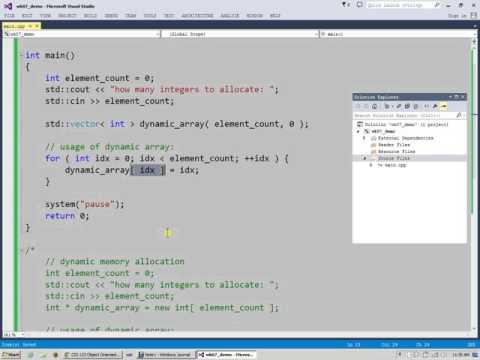 Week 07 C++ new and delete dynamic memory allocation Part 3