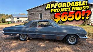 $650–$3.5K! | 20 Affordable Classic Cars Project | Some Still Runs! News
