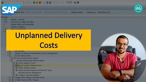 SAP: Unplanned Delivery Costs Configuration and Account Determination