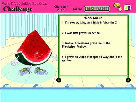 Dole 5 A Day Adventures Gameplay: Fruits u0026 Vegetables Speak Up Challenge