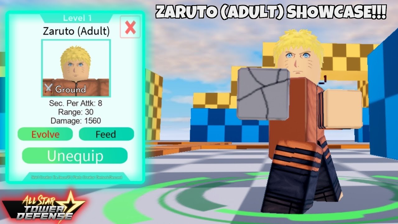 Xanity200 on X: Naruto more like zaruto #astd #BORUTO #Roblox