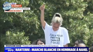 Nanterre (Hauts-De-Seine): Marche Blanche En Hommage À Nahel