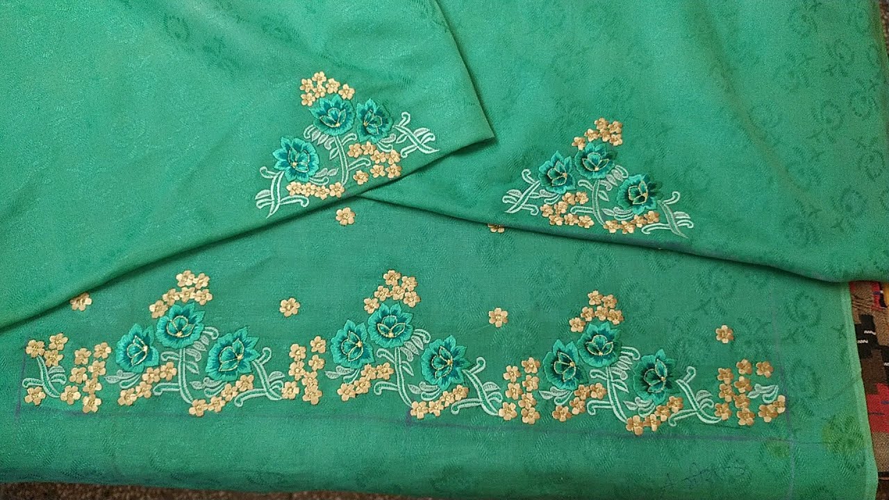 Resham Embroidery centre machini embroidery new design YouTube