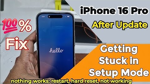 iPhone getting stuck in Hallo Screen mode, nothing works: restart, hard reset Not working