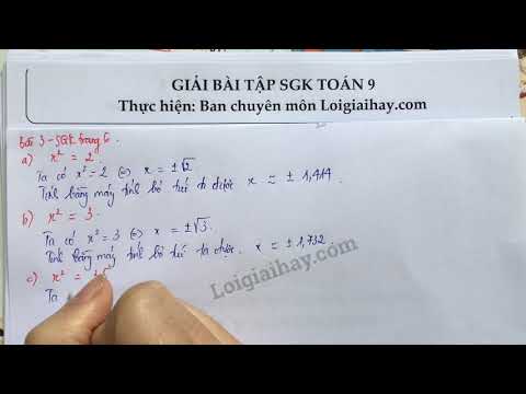 Video Giải bài 3 trang 6 SGK toán 9 tập 1 - youtube