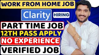 Download Lagu Clarity Work From Home Jobs 2025 | Part Time Jobs | Online Jobs At Home | Verified WFH Remote Jobs MP3