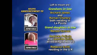 Josephine Stanislas ~ Long Obituary