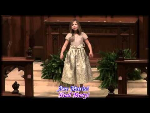Ave Maria By Jackie Evancho With Lyrics And English Translation