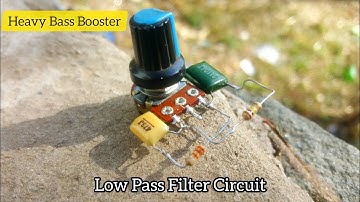 How to make low pass filter circuit | Diy bass booster circuit no transistor or ic | Subwoofer bass.