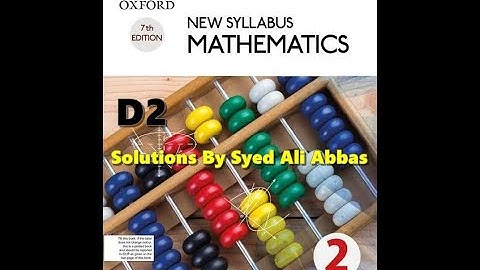 Exercise 3A Question no 3 Part (a,b,g,h) Oxford New Syllabus Mathematics ||Chapter 3||