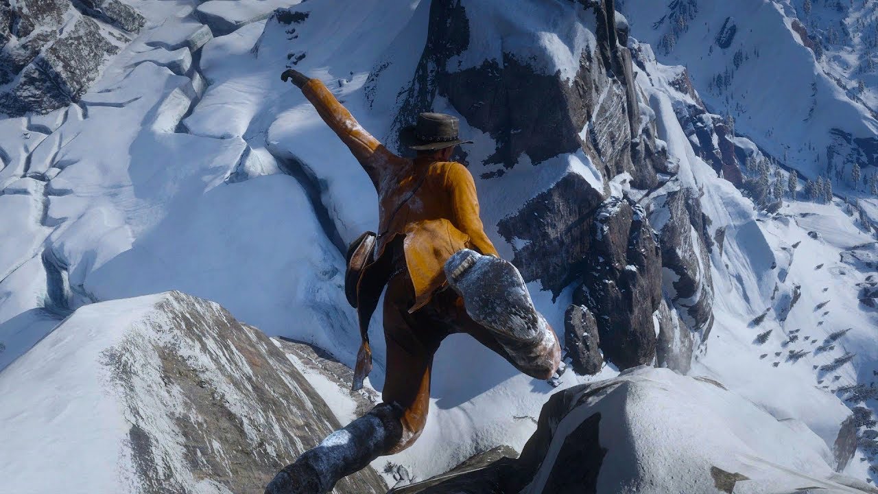 RDR2 PC MOUNTAIN RAGDOLLS - God Mode - Euphoria Physics #1