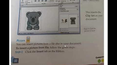 Class- 5 :Ch -  3  More On MS-Word 2010