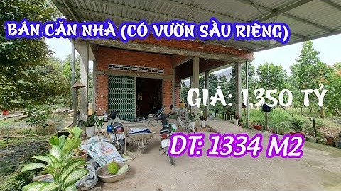 TẬP 850 BÁN CĂN NHÀ (CÓ VƯỜN SẦU RIÊNG) 1334 M2,GIÁ:1,350 TỶ,XÃ CÂM SƠN CAI LẬY