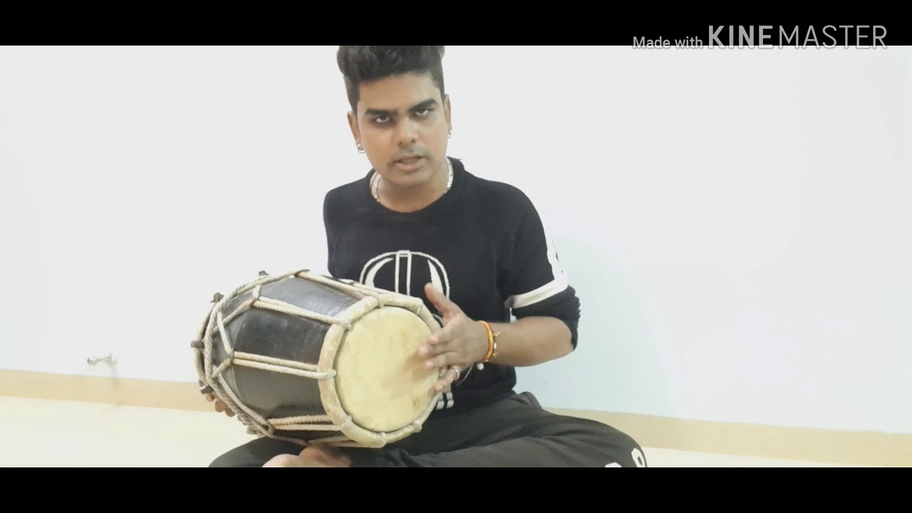 Garba pattern bombay style on dholak