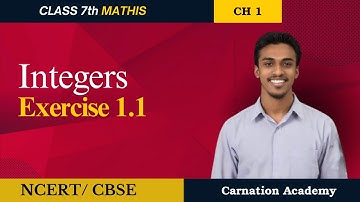 Integers - Exercise 1.1 | Class 7 Mathematics Chapter 1 | Hassab Bin Ahmed