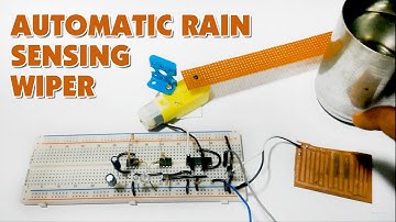 Automatic Rain Sensing Wiper Circuit using 555 Timer IC |