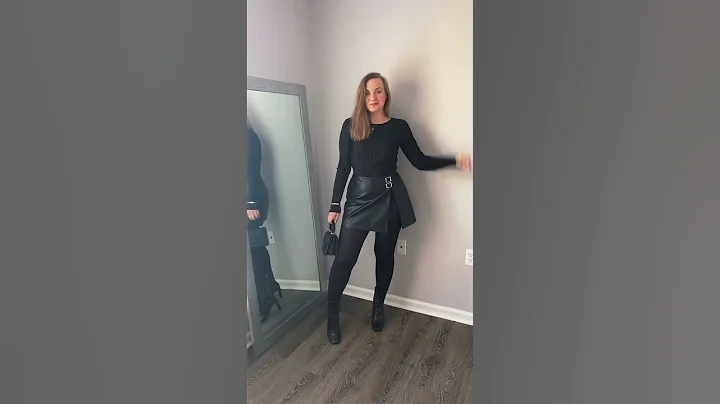 Black mini skirt outfit ideas #outfitideas #fashion #outfitinspiration #ootd