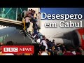 Afegãos invadem pista de aeroporto em tentativa desesperada de fugir do Talebã