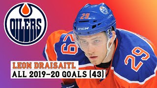 Leon Draisaitl (#29) All 43 Goals of the 2019-20 NHL Season