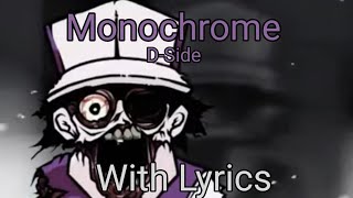 Monochrome D-Side With Lyrics - Fnf Fanmade Hypnos Lullaby D-Side
